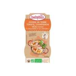 Pomme De Terre, Tomate, Champignon Et Veau Fermier D’Aquitaine Et Du Limousin – 2 X 200 G