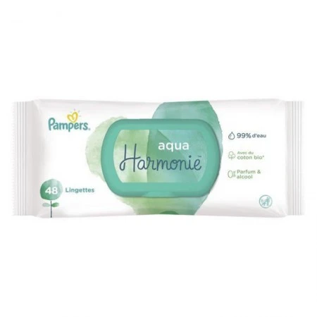 Aqua Harmonie – Lingettes – 48 Unités 1 Aqua Harmonie – Lingettes – 48 Unités