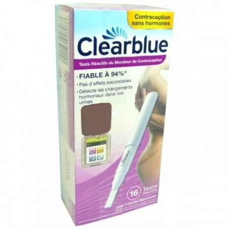 Tests Réactifs Du Moniteur De Contraception Clearblue – 16 Unités 2 Cycles 1 Tests Réactifs Du Moniteur De Contraception Clearblue – 16 Unités 2 Cycles