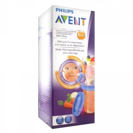 5 Pots De Conservation Réutilisables De 240ml Pour 6 Mois Et + 1 5 Pots De Conservation Réutilisables De 240ml Pour 6 Mois Et +