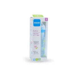 Biberon 2ème âge Bleu Tétine Débit X – 330 Ml