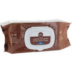 Lingettes Nettoyantes à L’huile D’olive – 70 Lingettes