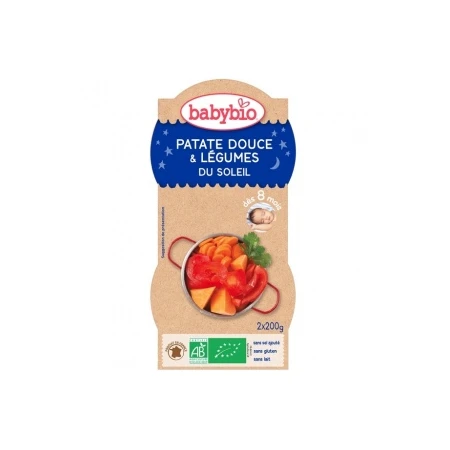 Patate Douce Et Légumes Du Soleil Bio – 2 Bols De 200 G 1 Patate Douce Et Légumes Du Soleil Bio – 2 Bols De 200 G
