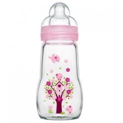 Biberon En Verre Feel Good – Modèle Rose 260 Ml
