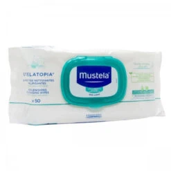 Stelatopia – Lingettes Nettoyantes Relipidantes – Paquet De 50 Lingettes