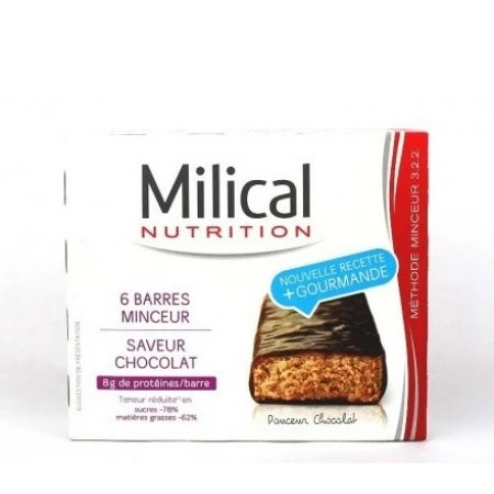 Barres Minceur Hyperprotéinées Saveur Chocolat – 6 Barres 1 Barres Minceur Hyperprotéinées Saveur Chocolat – 6 Barres