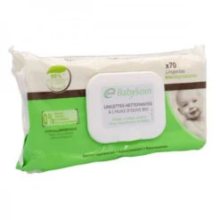 Babysoin – Lingettes Nettoyantes à L’huile D’Olive – 70 Lingettes